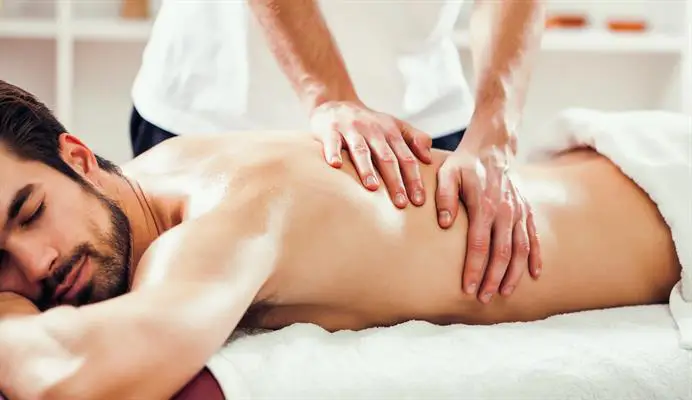 man getting a massage