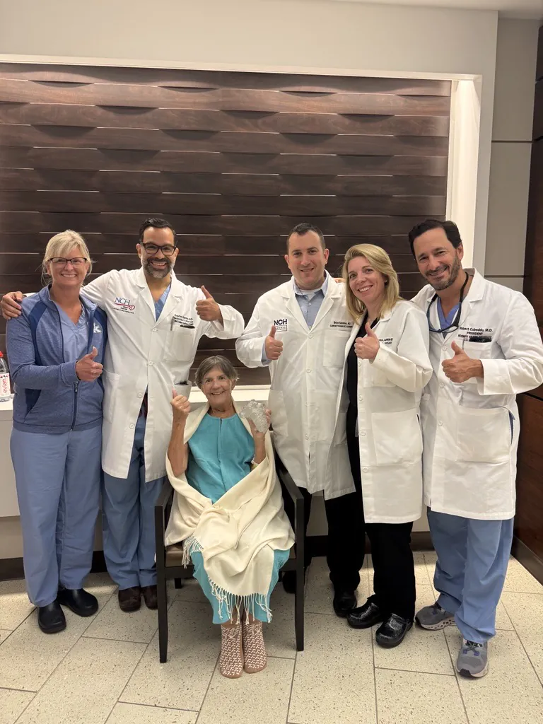 Team image with Patient Cheryl White